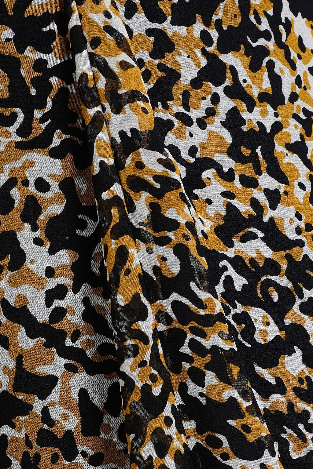 ROBERTO CAVALLI Knotted printed silk-voile dress