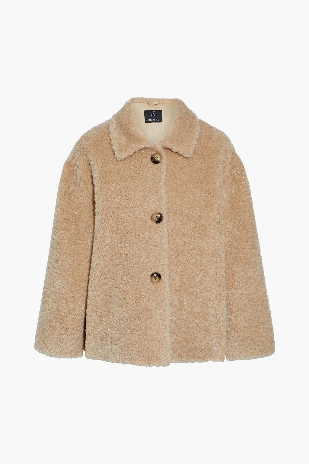 UNREAL FUR Seashell faux shearling jacket | THE OUTNET