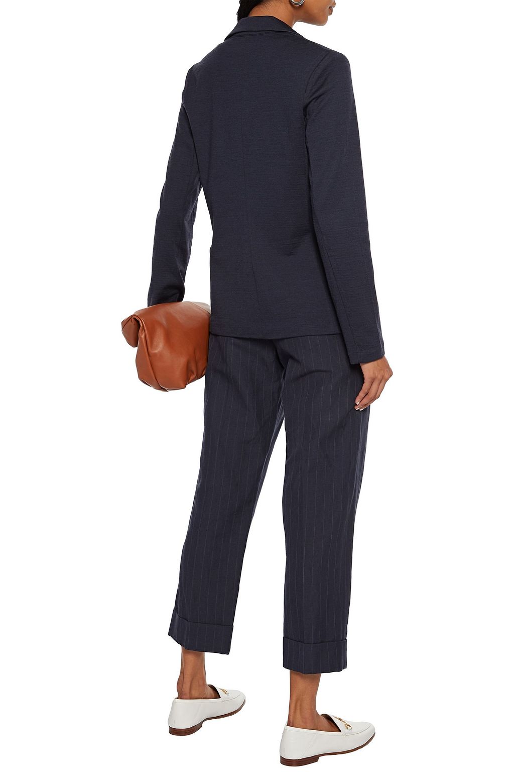 MAJESTIC FILATURES Wool and silk-blend jersey blazer