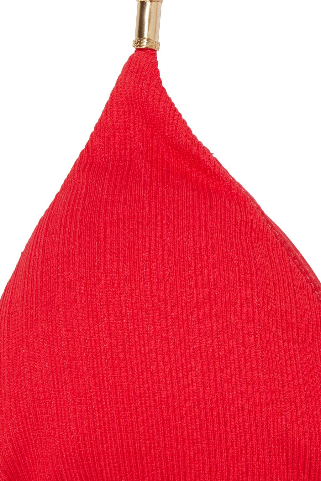 VIX PAULA HERMANNY Shaye embellished ribbed triangle bikini top