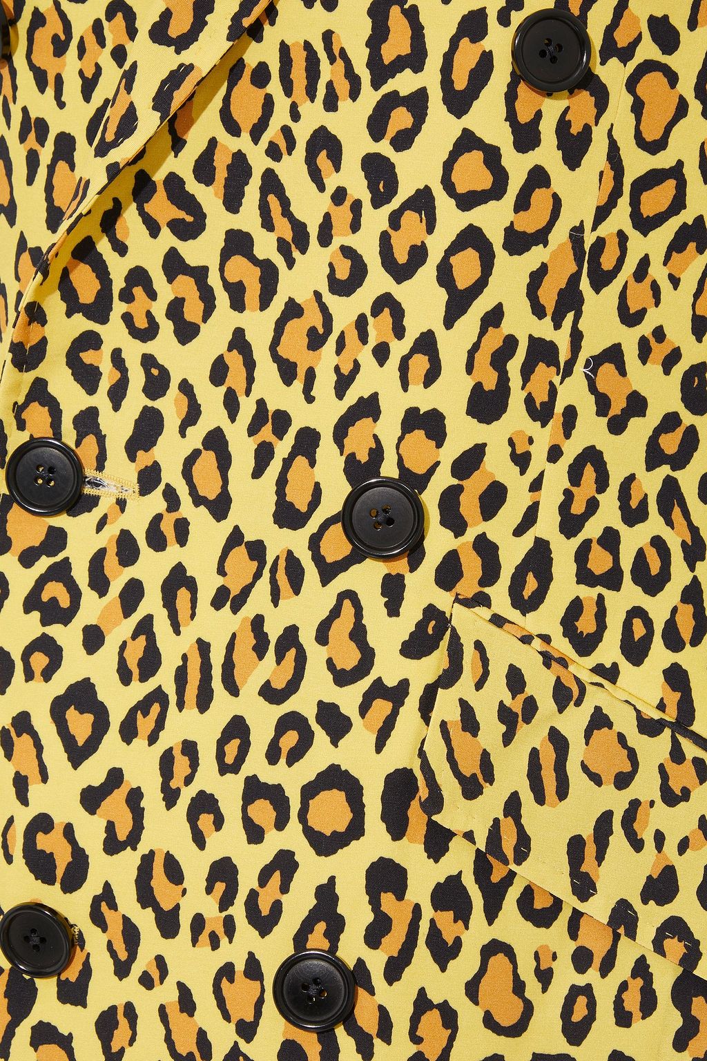 R13 Double-breasted leopard-print woven coat