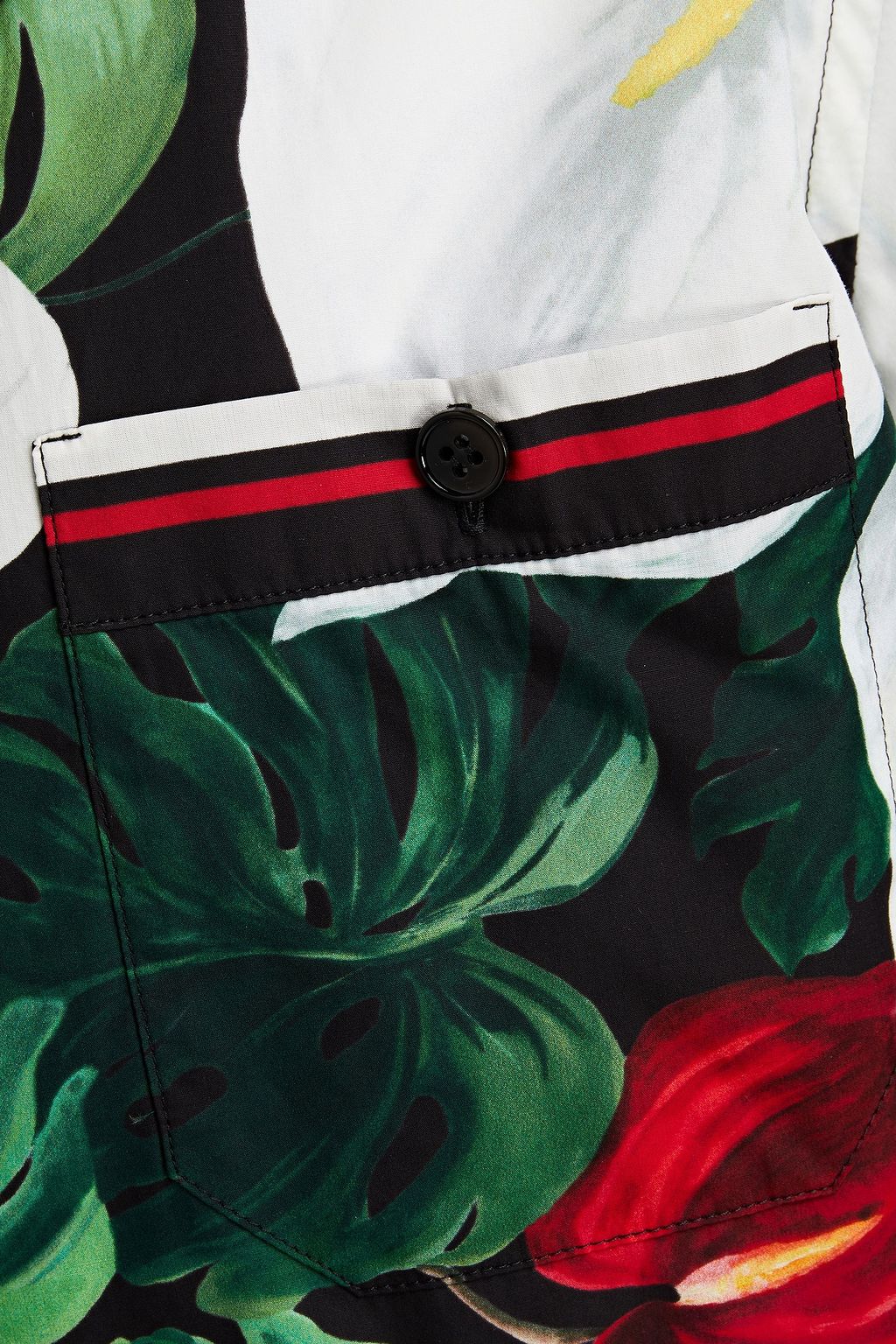 DOLCE&GABBANA Printed cotton-poplin shirt