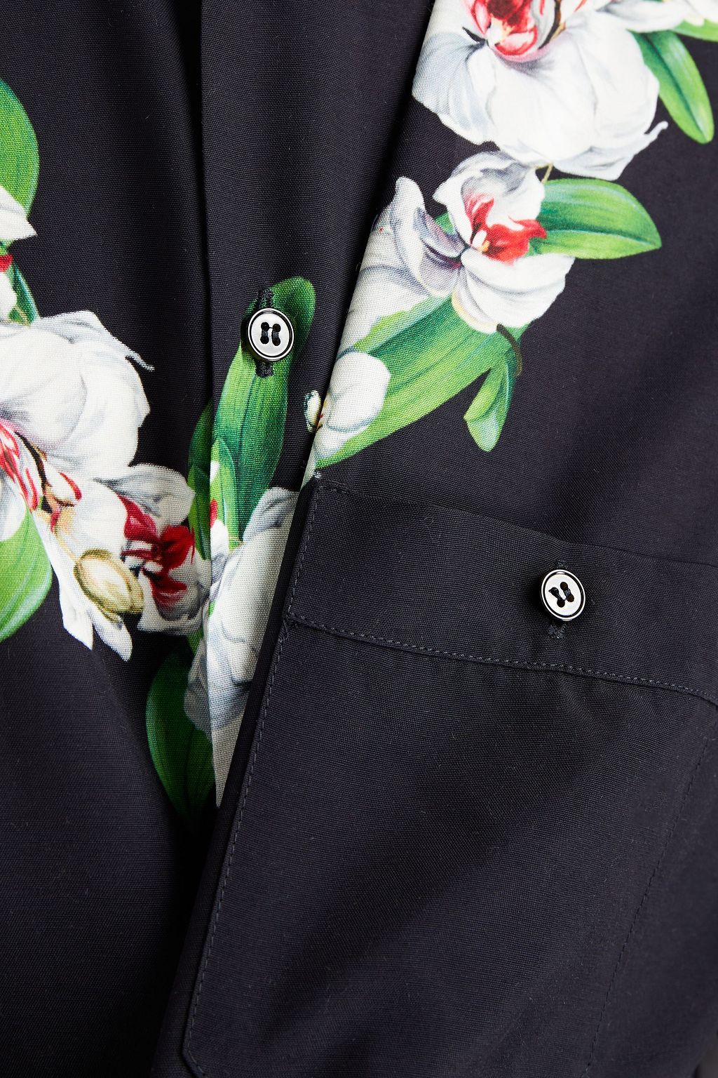DOLCE&GABBANA Floral-print taffeta shirt