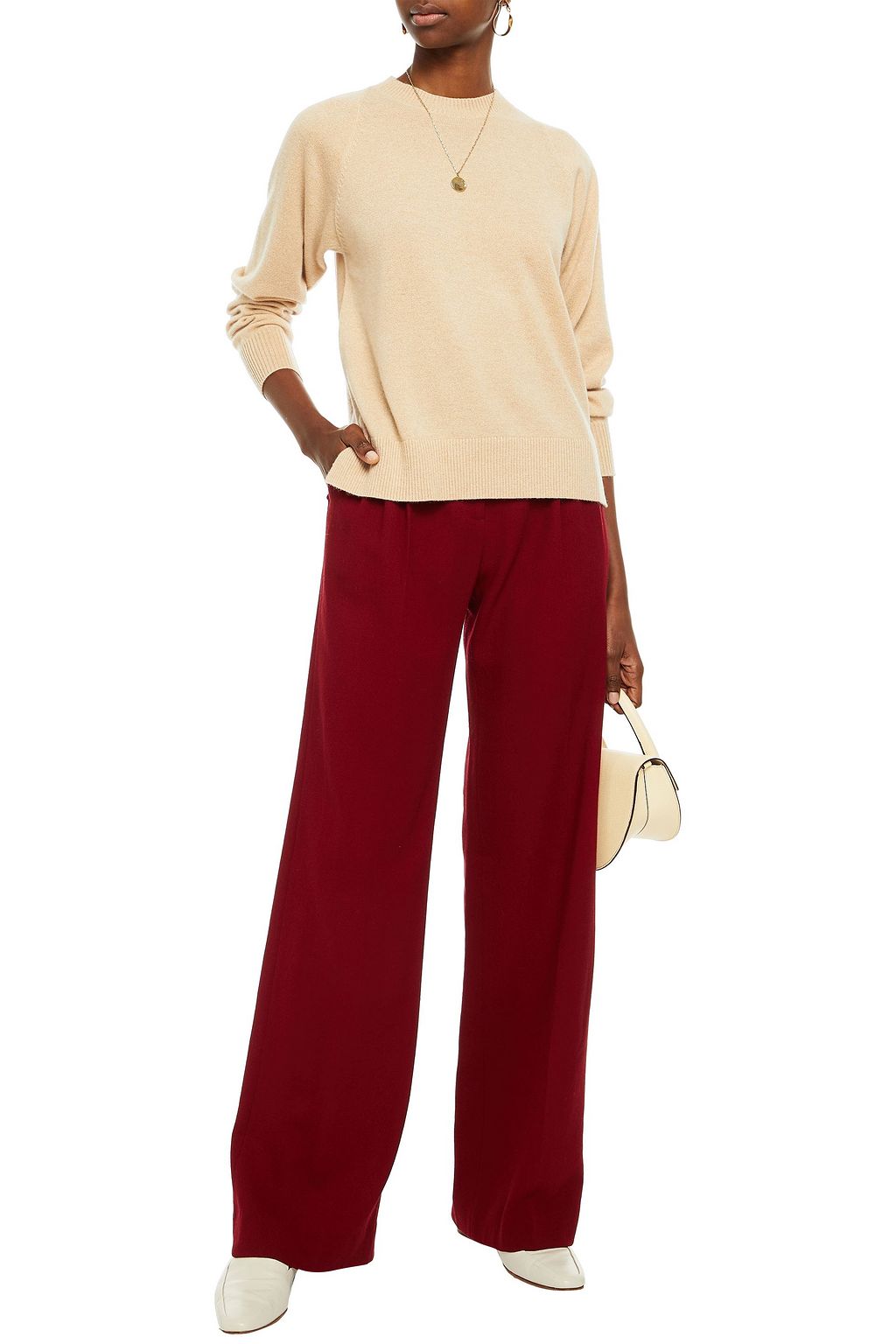 ROSETTA GETTY Mélange cashmere sweater