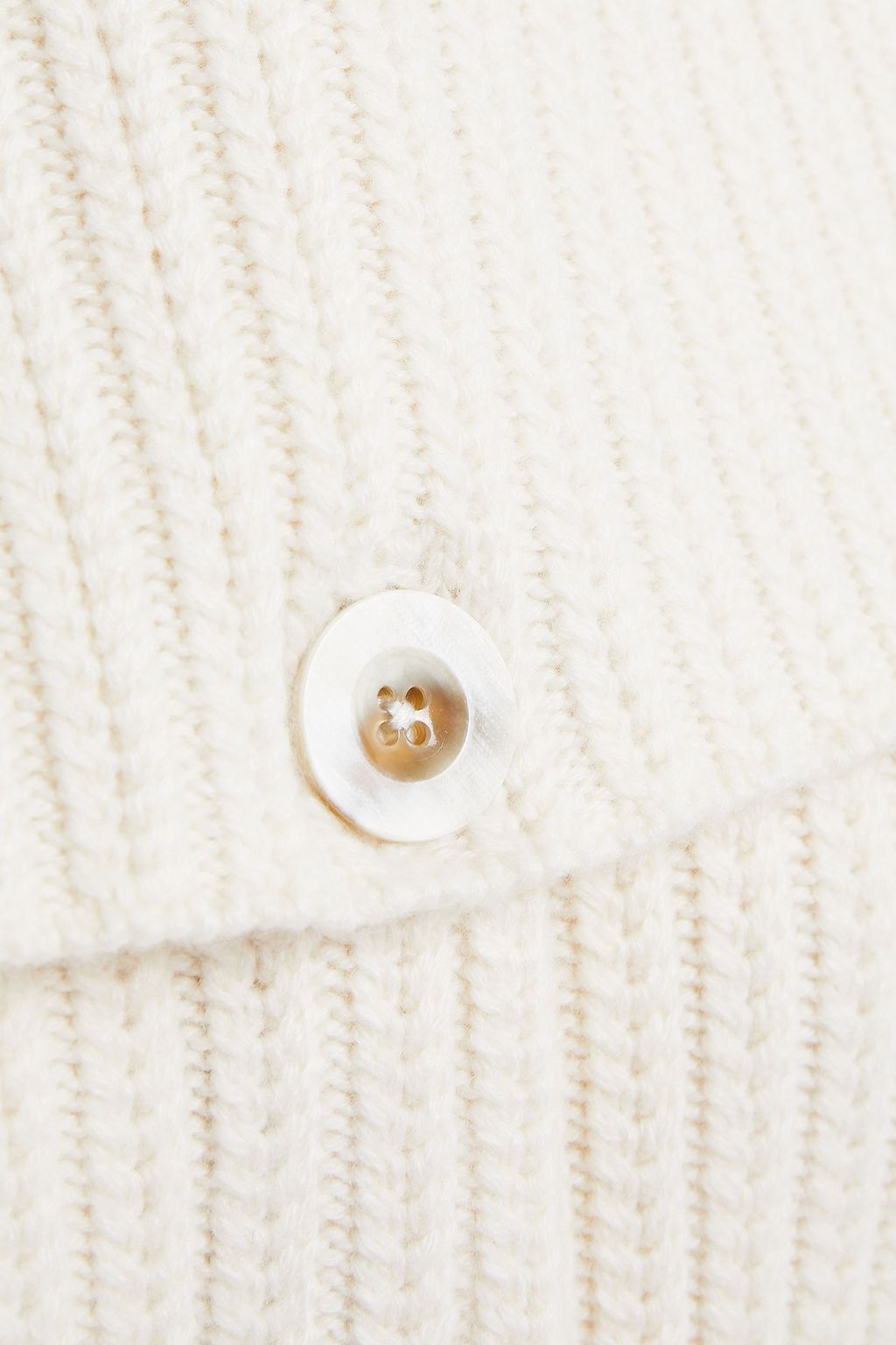 ROSETTA GETTY Dickie convertible ribbed cashmere cardigan