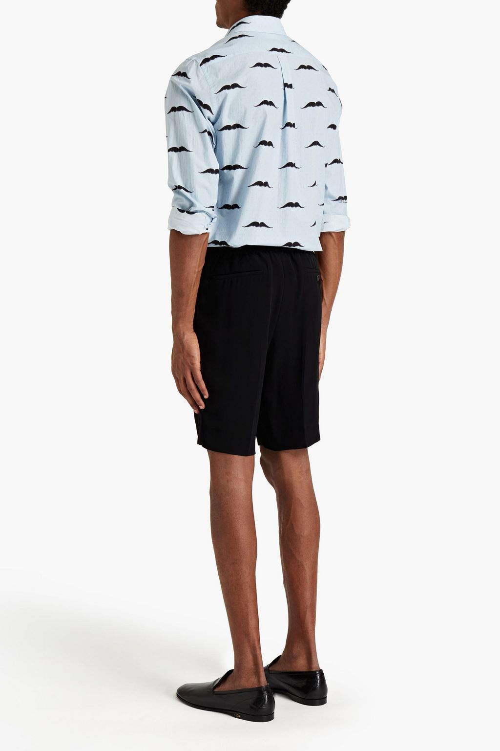 DOLCE&GABBANA Slim-fit printed cotton-poplin shirt