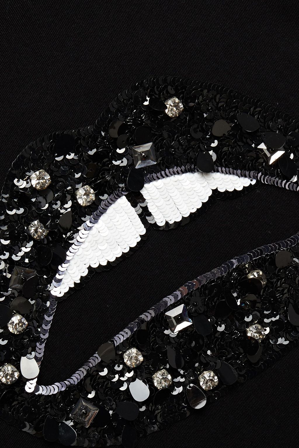 MARKUS LUPFER Kate embellished printed cotton-jersey T-shirt