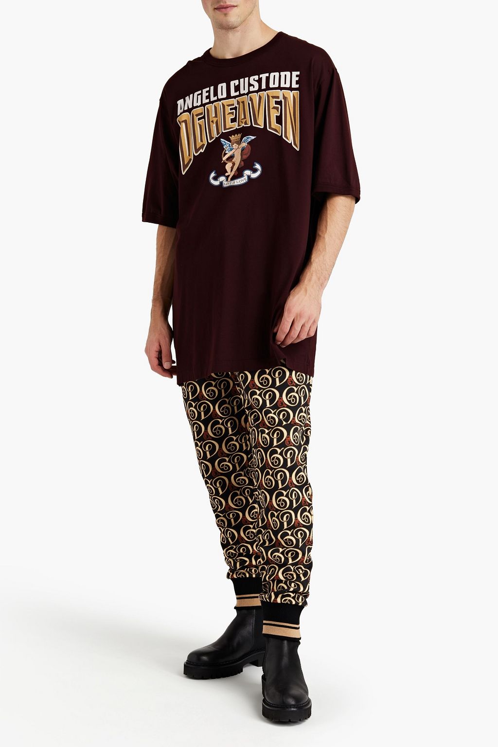 DOLCE & GABBANA Printed cotton-jersey T-shirt