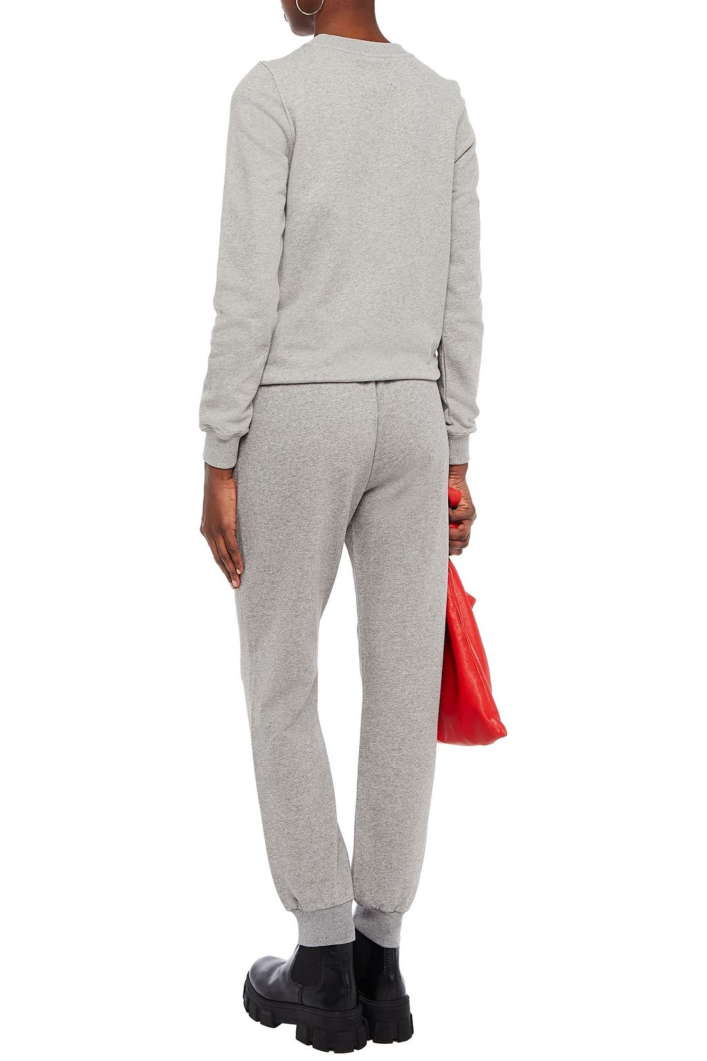 MARKUS LUPFER Leonie appliqued French cotton-terry sweatshirt