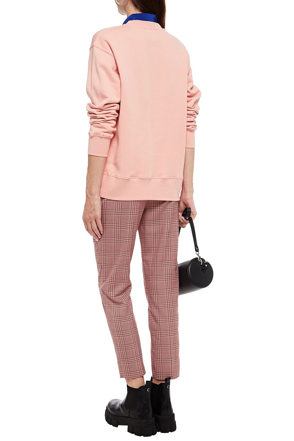 MARKUS LUPFER Sophie embroidered cotton-fleece sweatshirt
