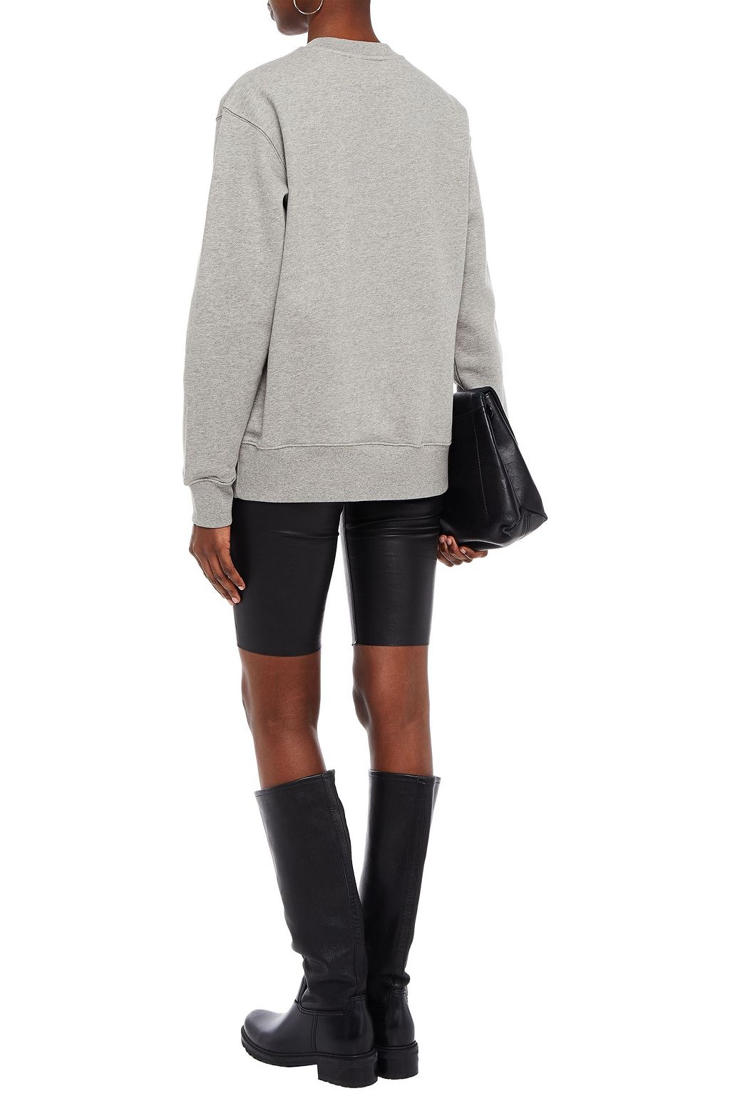 MARKUS LUPFER Sophie embellished cotton-fleece sweatshirt
