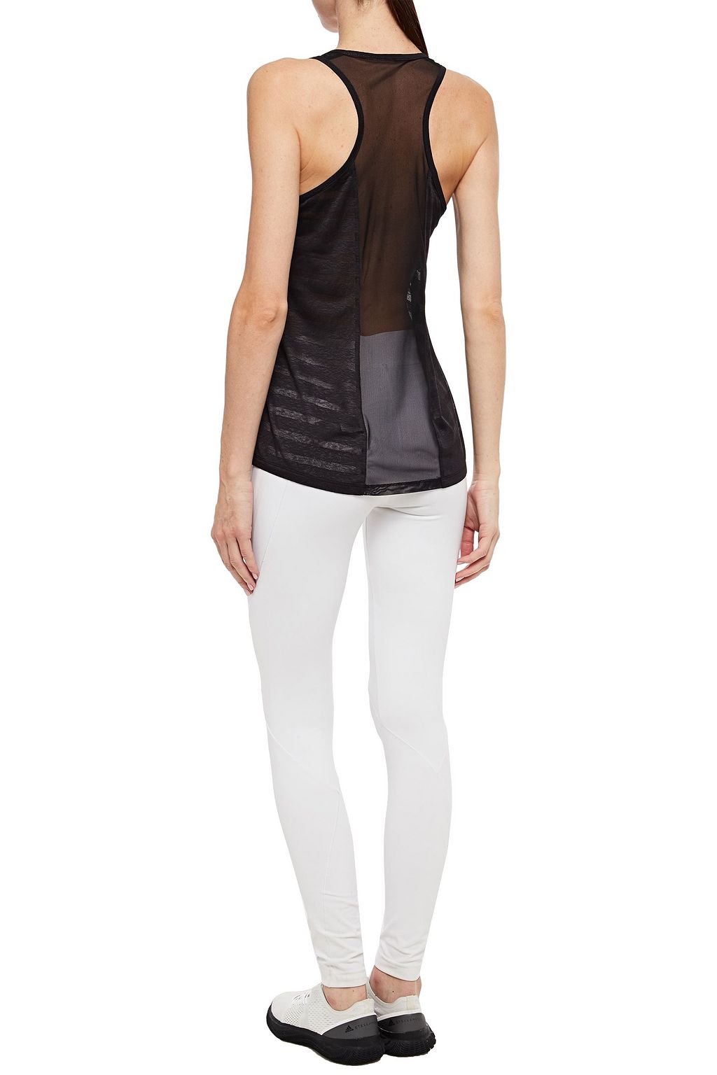 THE NORTH FACE Printed stretch-mesh and slub jersey tank