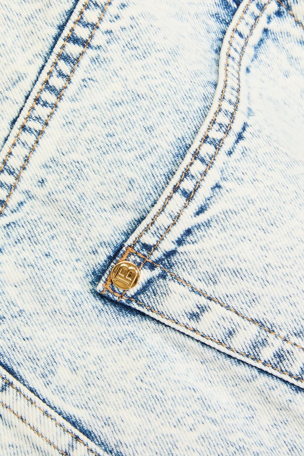 BALMAIN Acid-wash boyfriend jeans