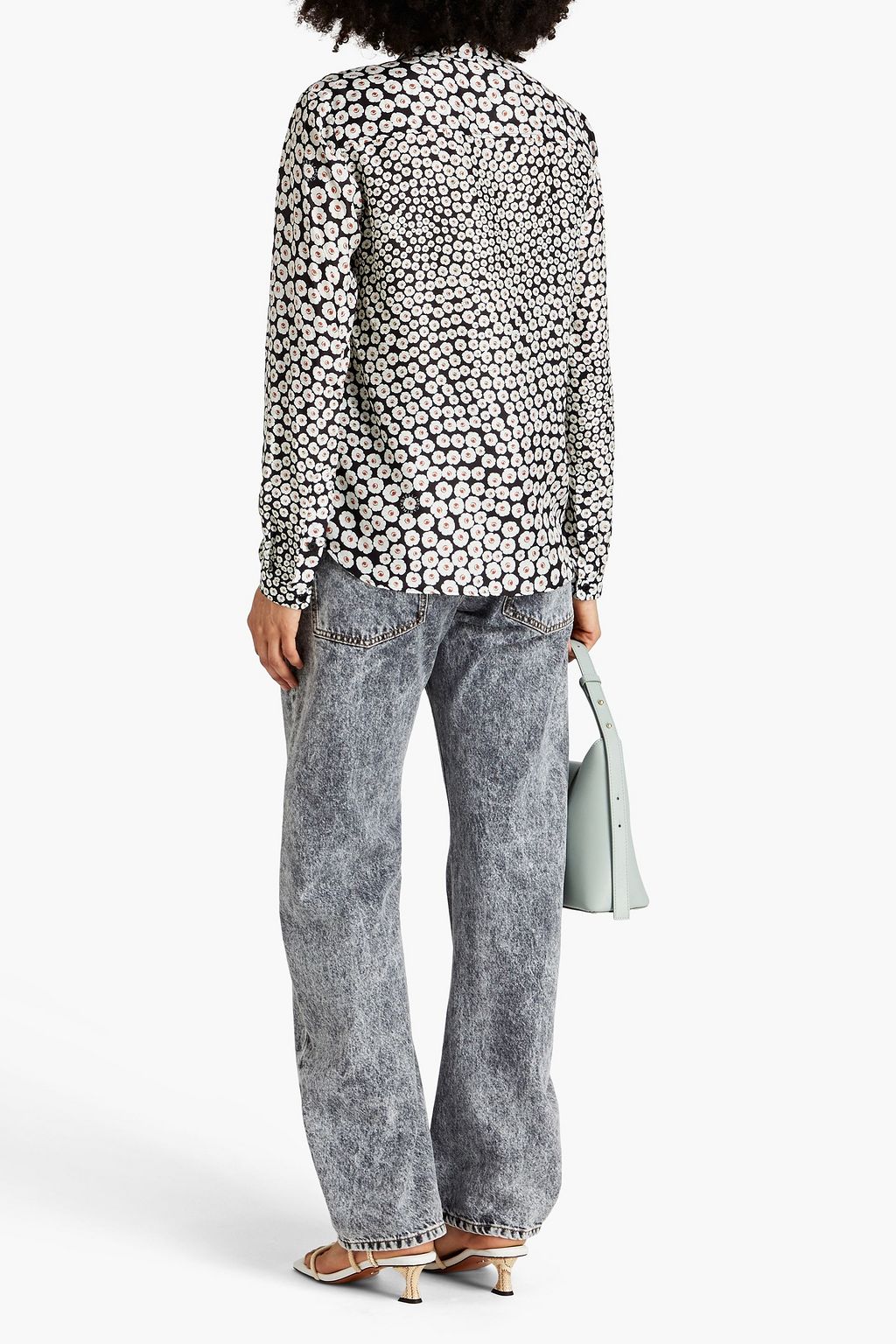 STELLA MCCARTNEY シルクサテン ブラウス フローラルプリント