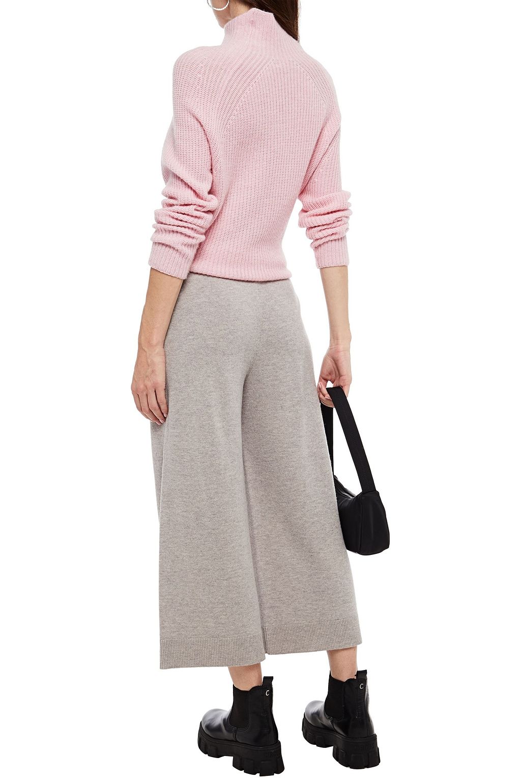 MARKUS LUPFER Camilla embroidered intarsia merino wool track pants