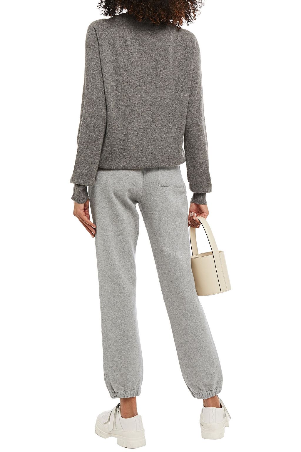 MARKUS LUPFER Evie embroidered organic cotton-fleece track pants