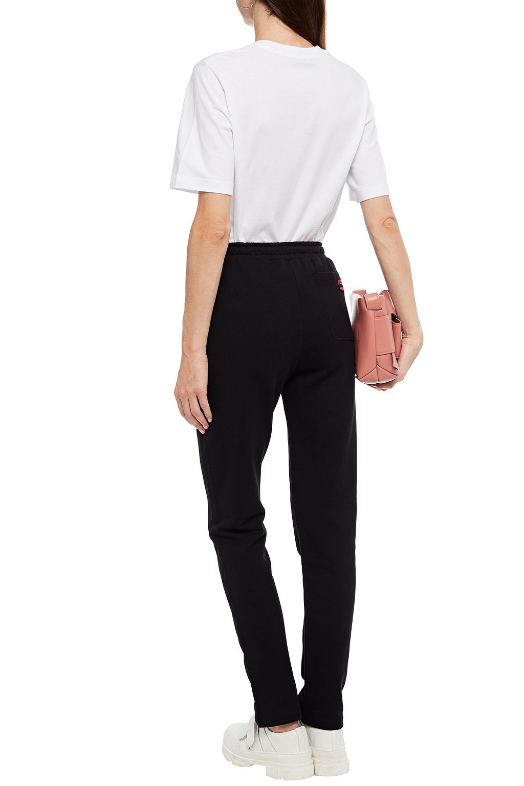MARKUS LUPFER Katrina embroidered French cotton-terry track pants