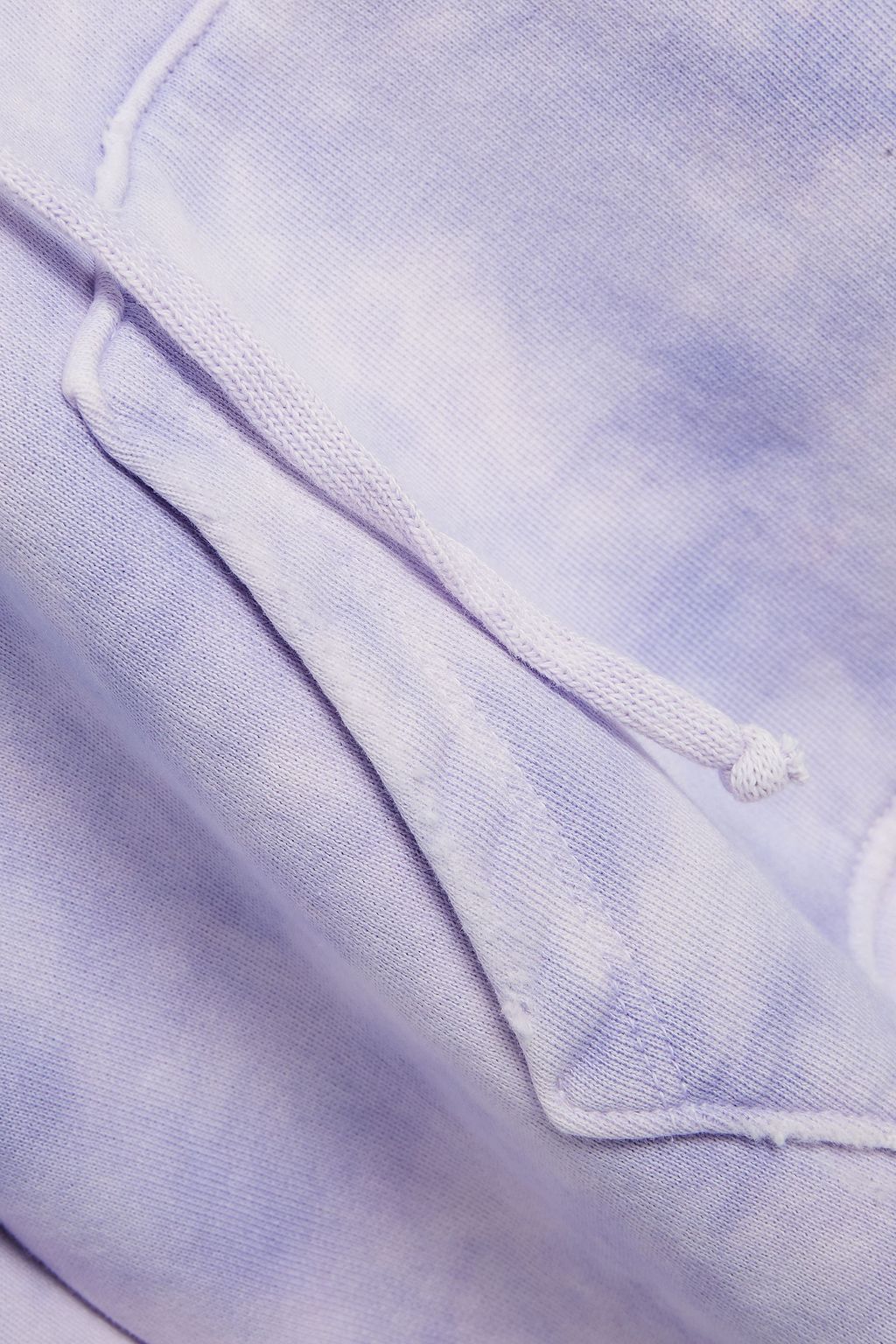 NILI LOTAN Rayne tie-dyed French cotton-terry hoodie