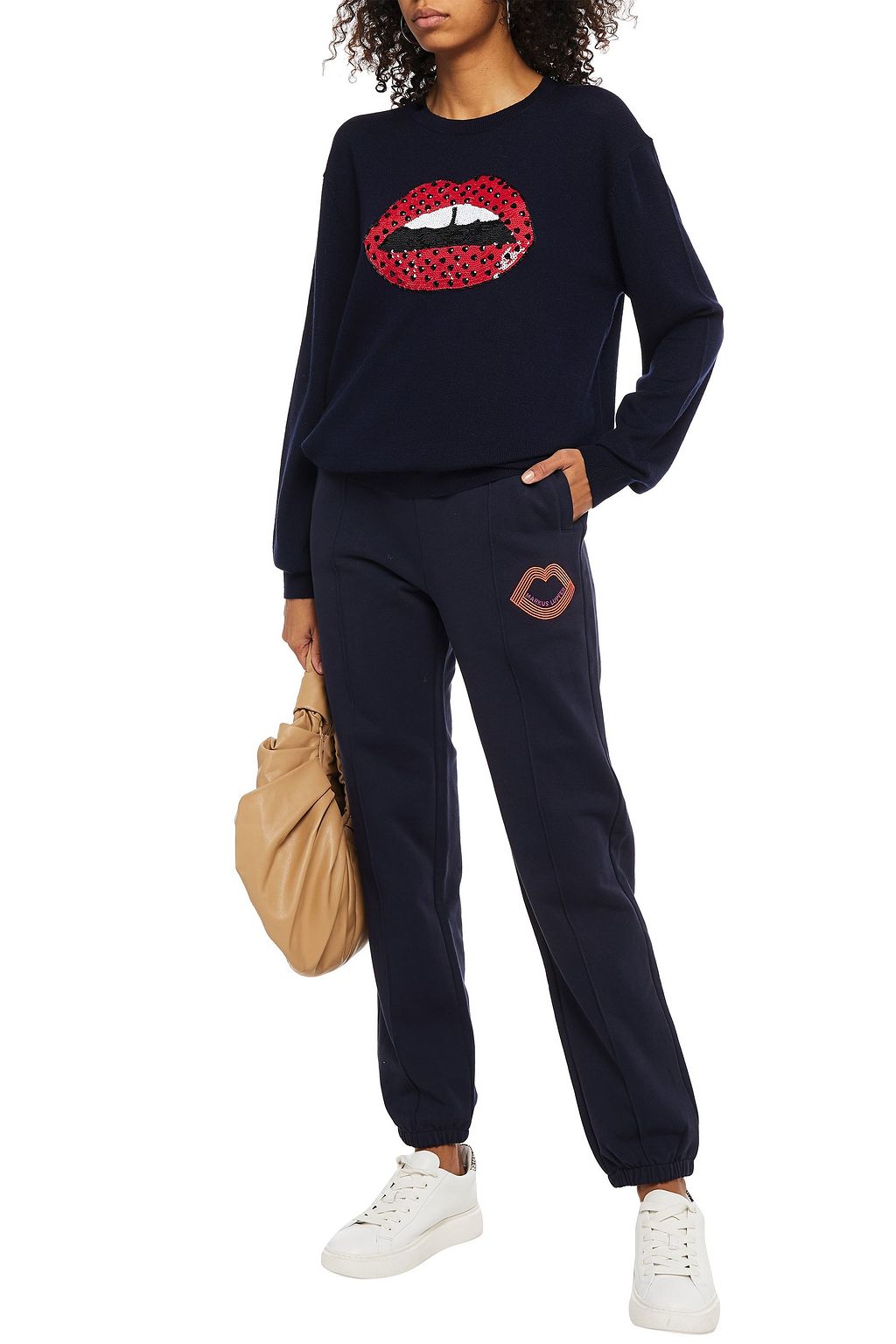 MARKUS LUPFER Jamie embellished merino wool sweater
