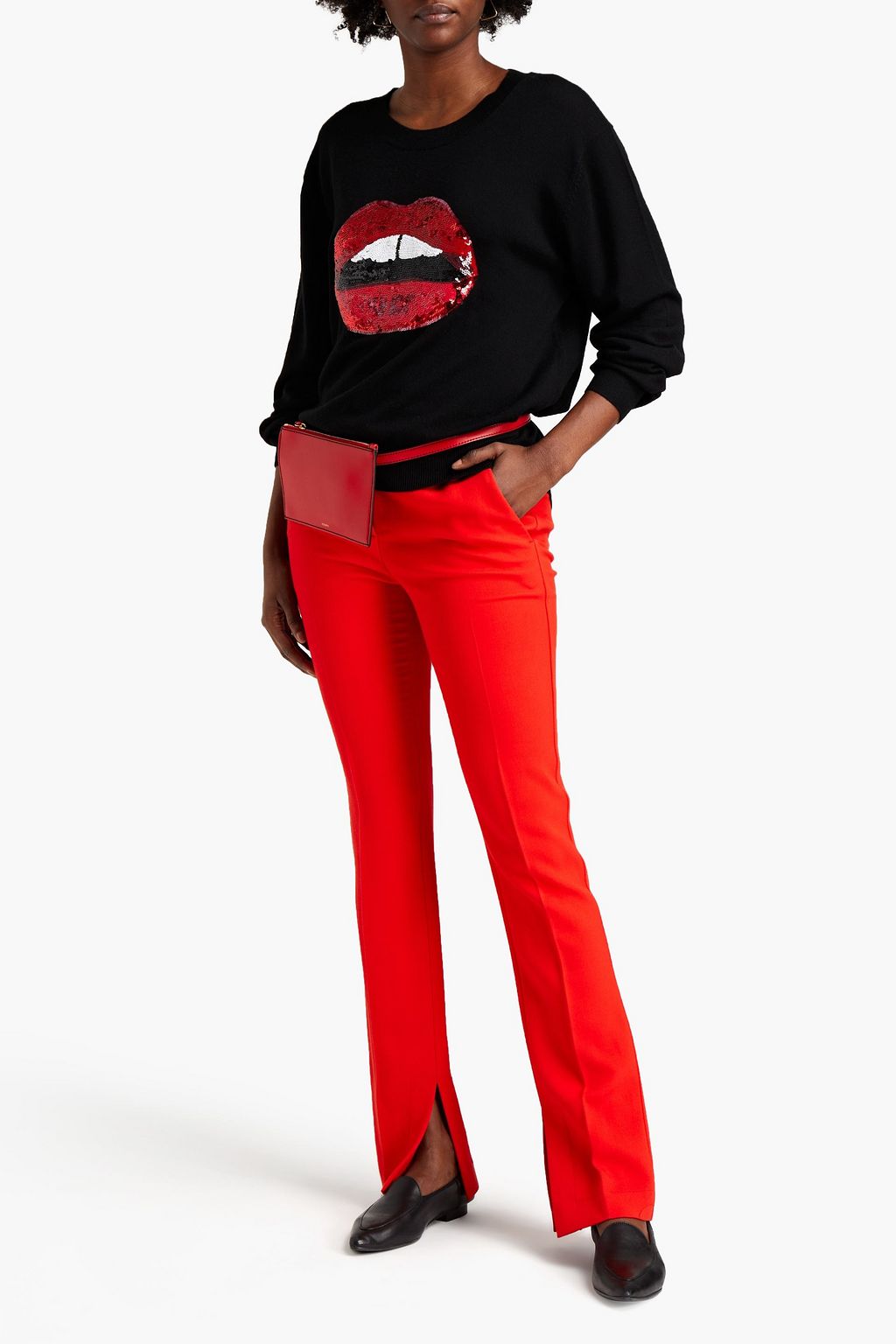 MARKUS LUPFER Lara sequin-embellished merino wool sweater