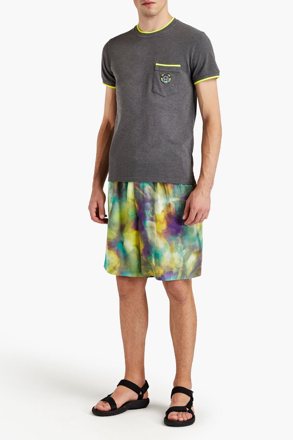 KENZO Logo-appliquéd cotton-piqué T-shirt