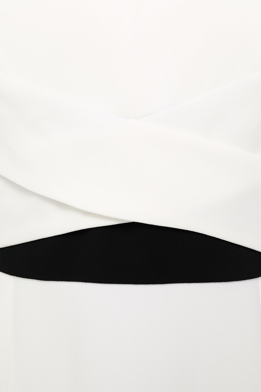 ROLAND MOURET Betley two-tone crepe dress