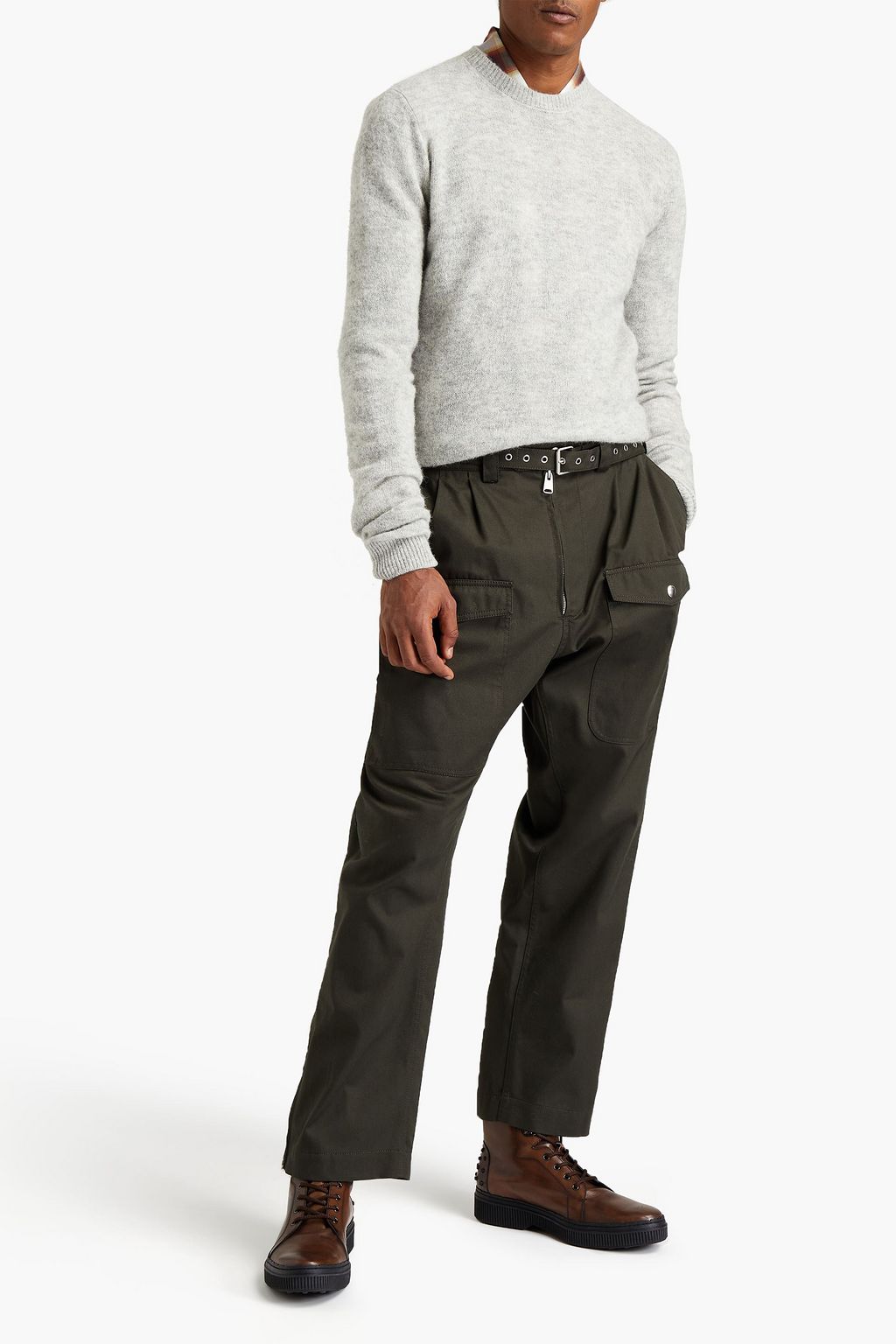 DSQUARED2 Slim-fit mélange knitted sweater