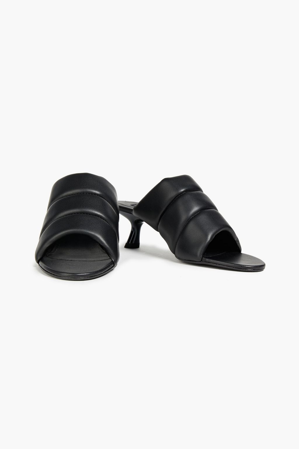 SIMON MILLER Quilted vegan leather mules