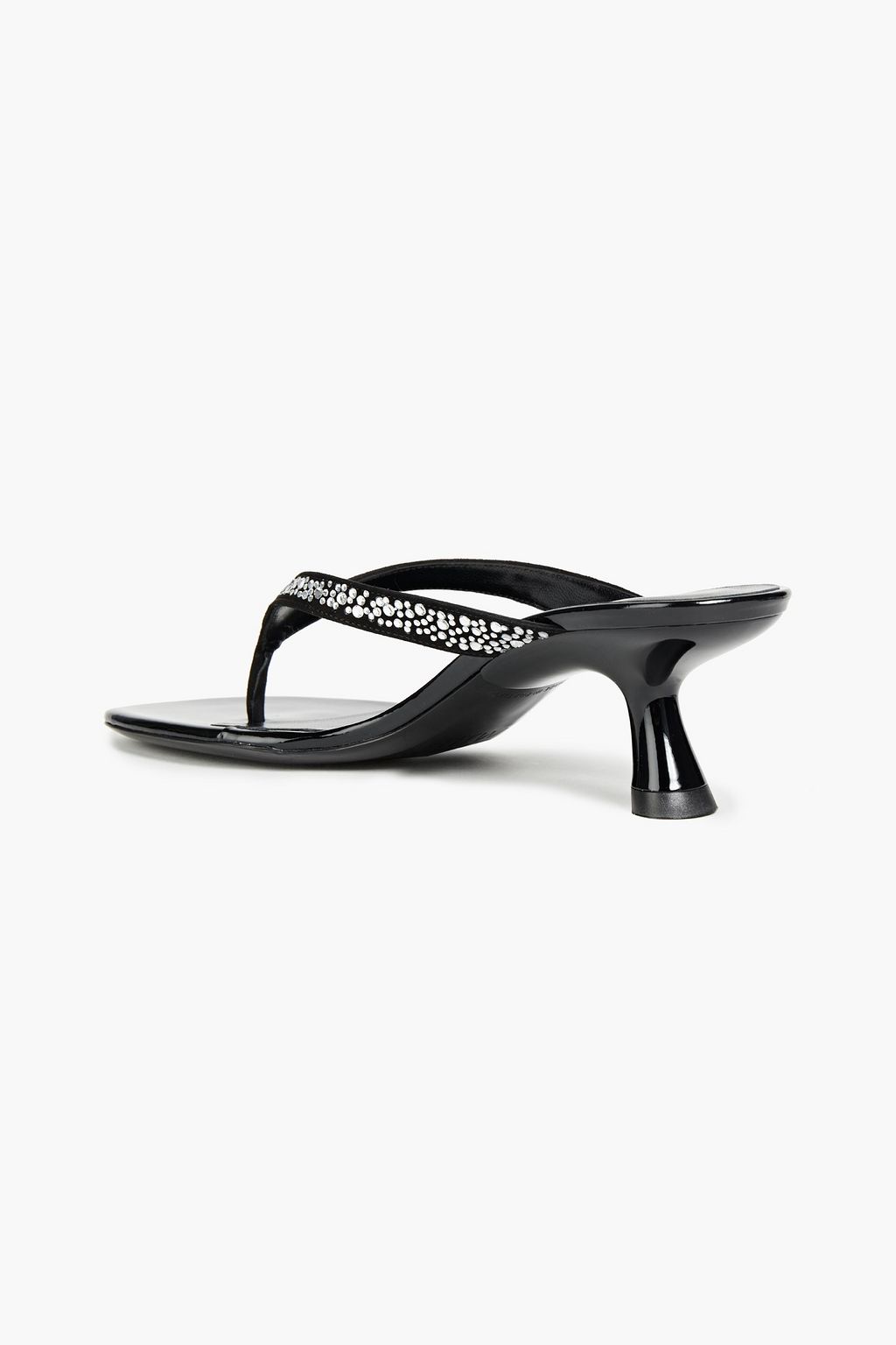 SIMON MILLER Crystal-embellished suede sandals