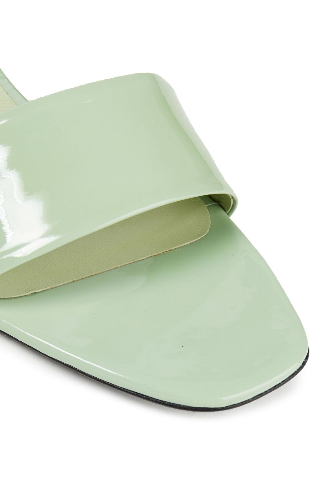 SIMON MILLER Patent-leather mules