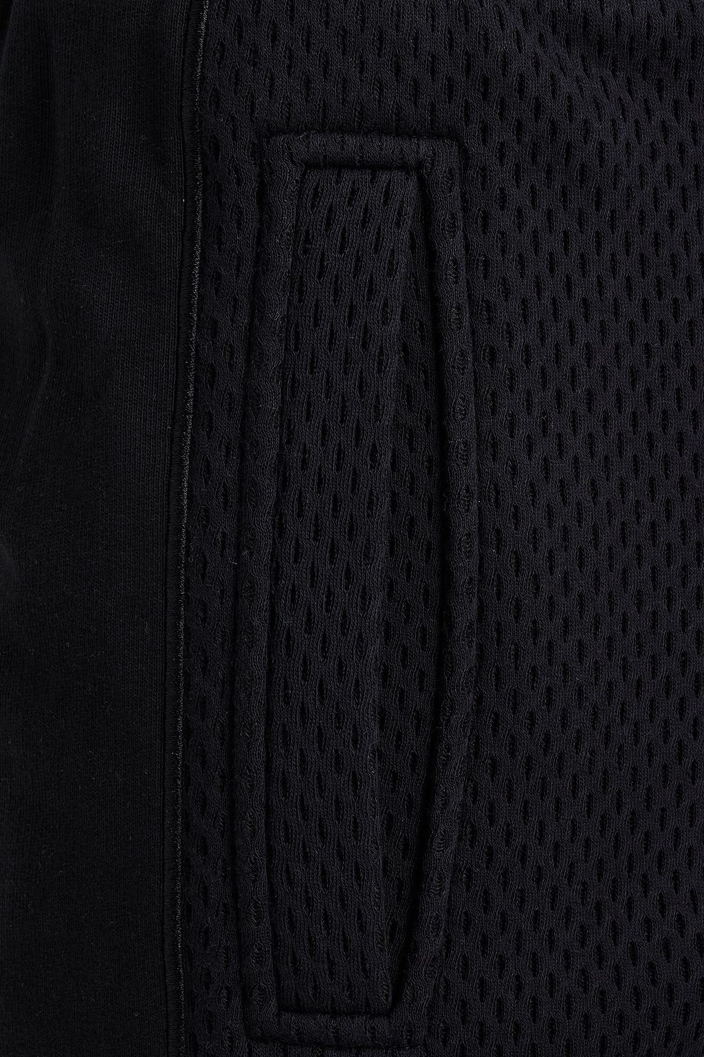 KENZO Slim-fit cropped mesh-paneled embellished French cotton-terry sweatpants