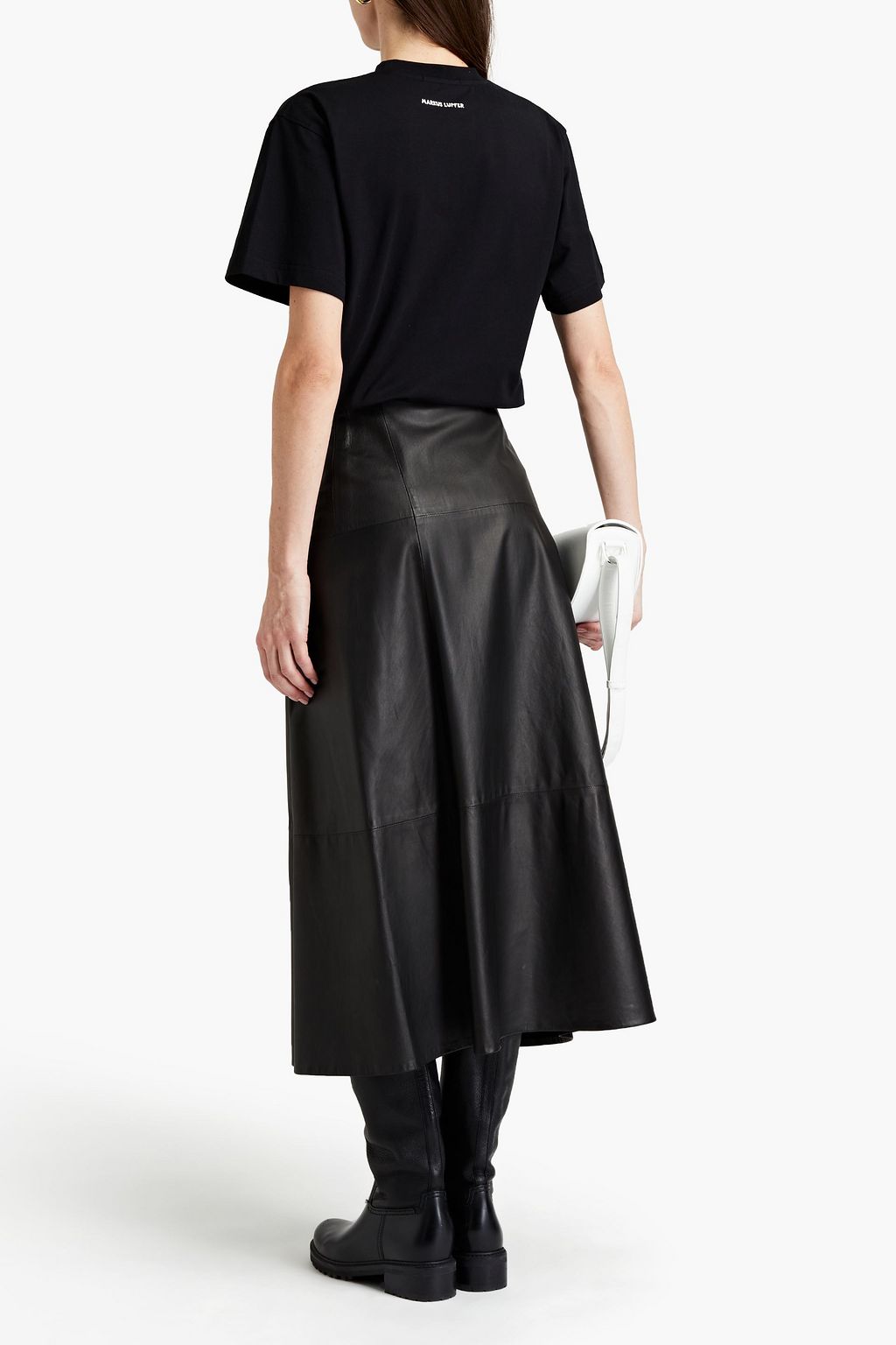 MARKUS LUPFER Blacke embellished printed organic cotton-jersey T-shirt