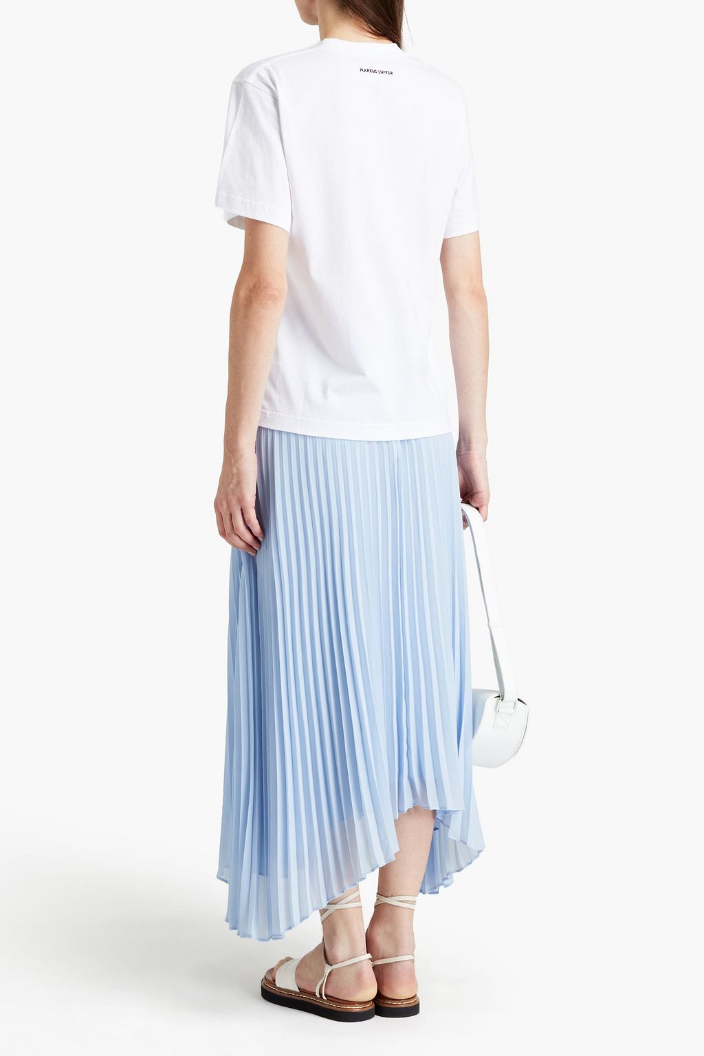 MARKUS LUPFER Blacke embellished printed organic cotton-jersey T-shirt