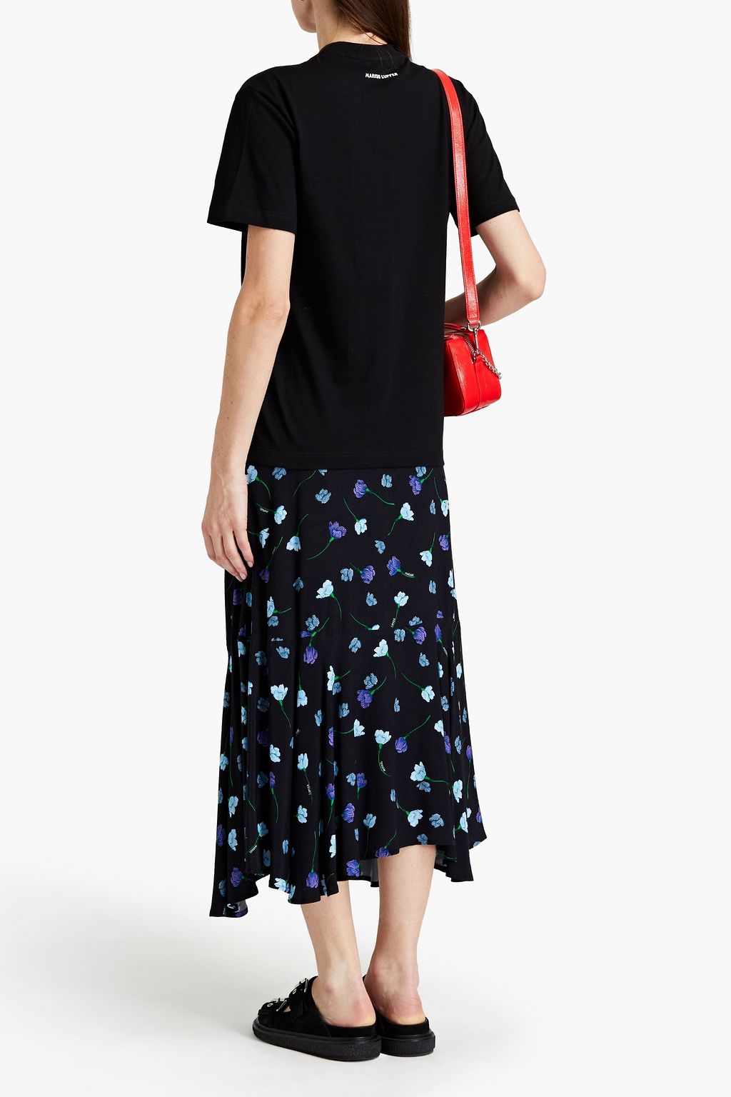 MARKUS LUPFER Anna embellished printed cotton-jersey T-shirt