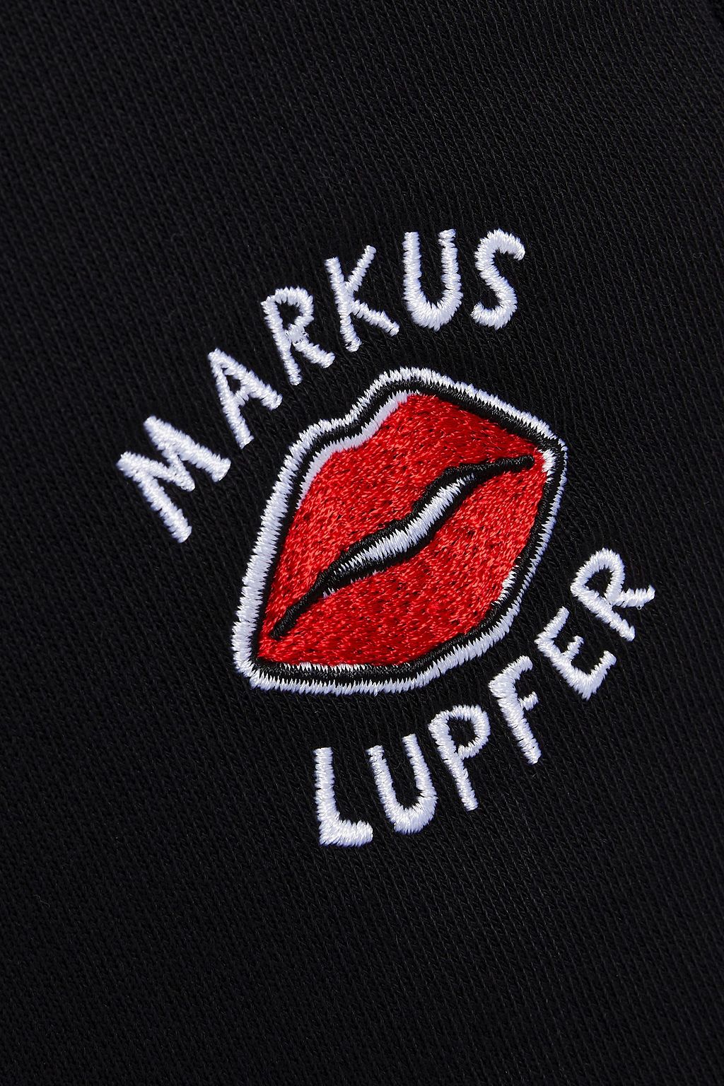 MARKUS LUPFER 刺繍入り フレンチコットンパイル地 ショートパンツ