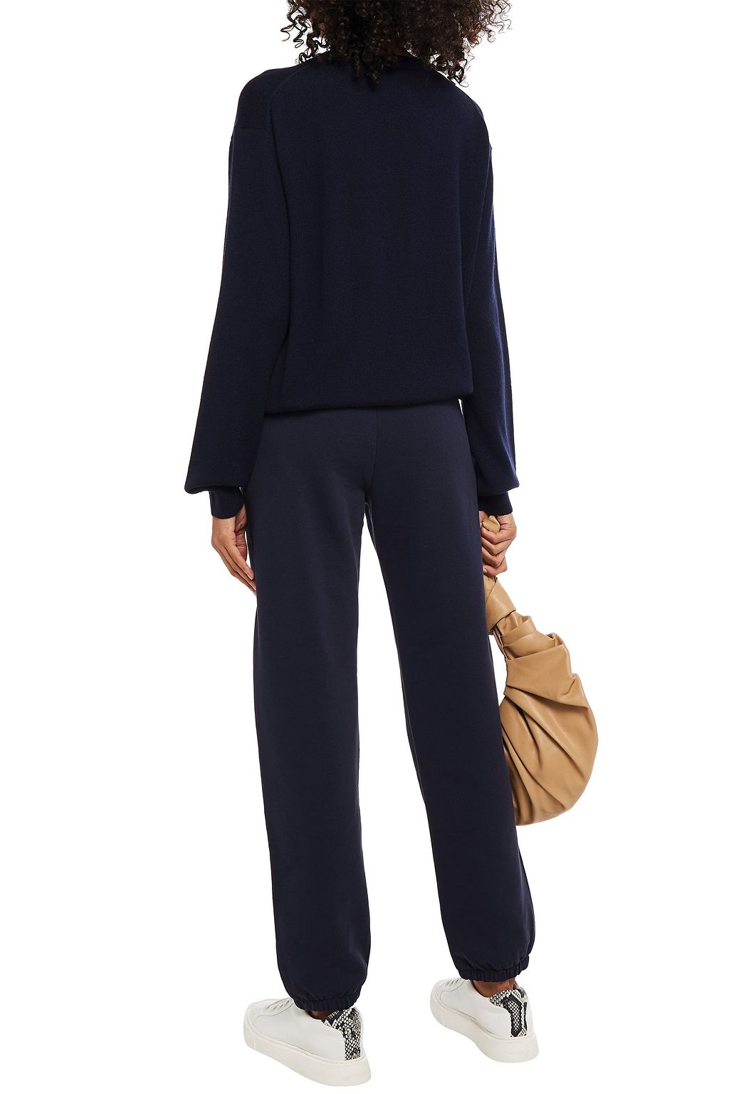MARKUS LUPFER Josie embroidered cotton-fleece track pants