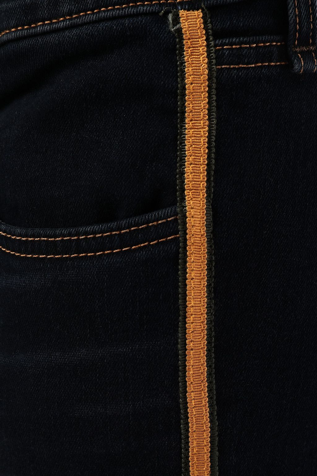 VERONICA BEARD Cropped frayed high-rise skinny jeans