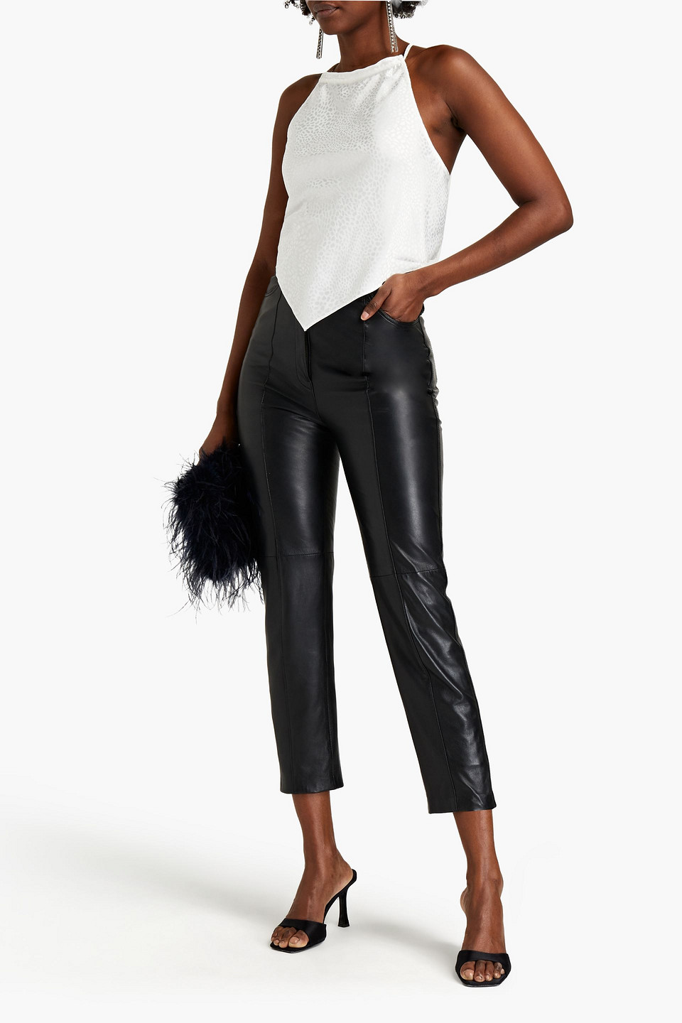 Jonathan Simkhai Leopard-print Jacquard Top In White