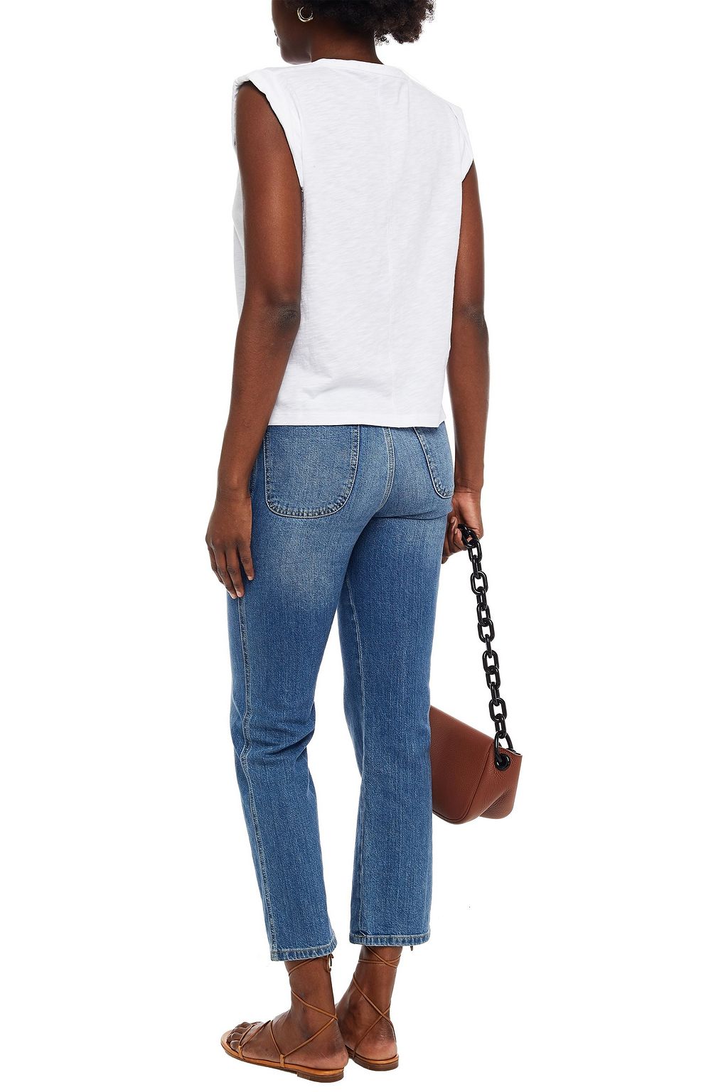VERONICA BEARD Arion Pima cotton-jersey tank