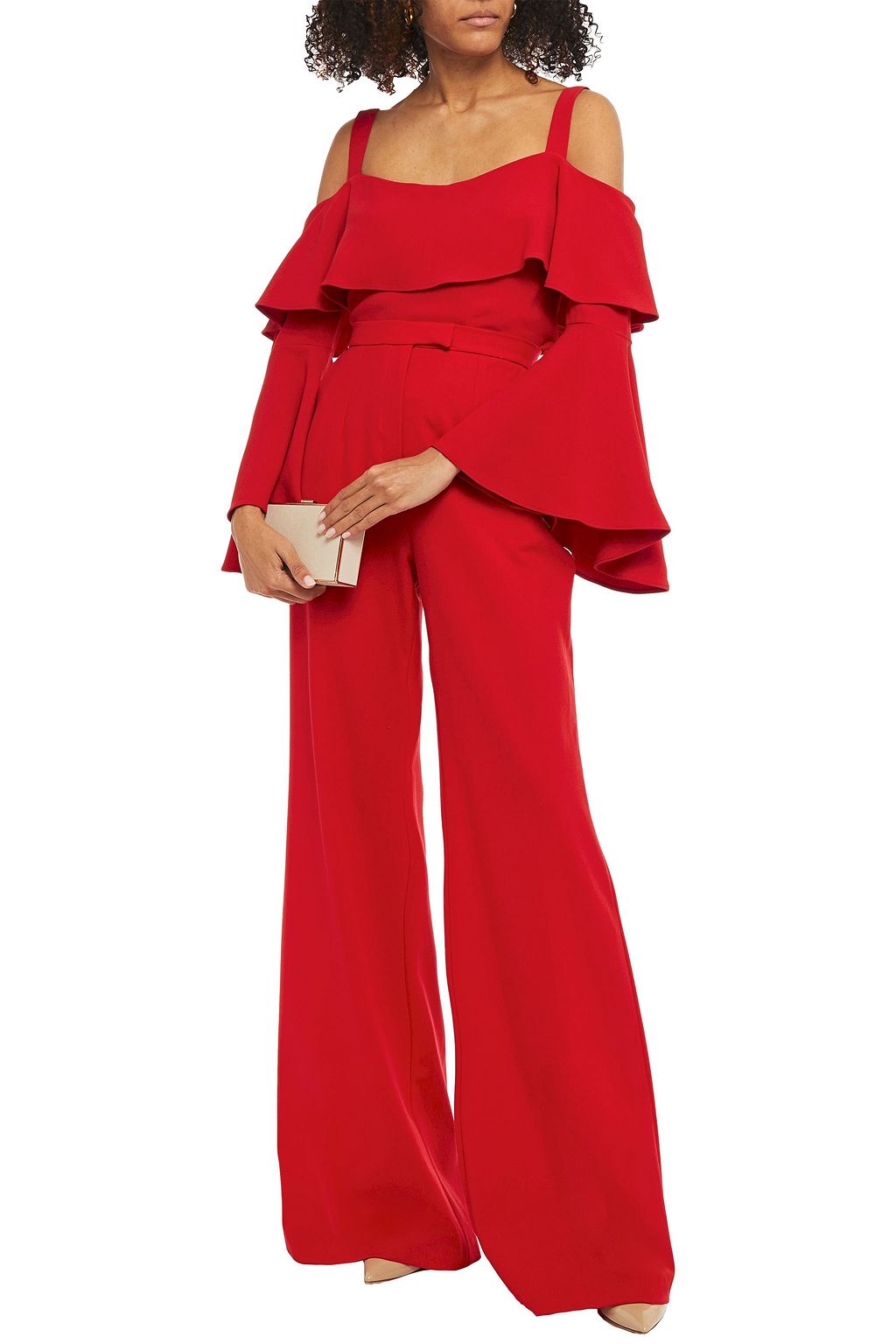 ELIE SAAB Wool-blend wide-leg pants