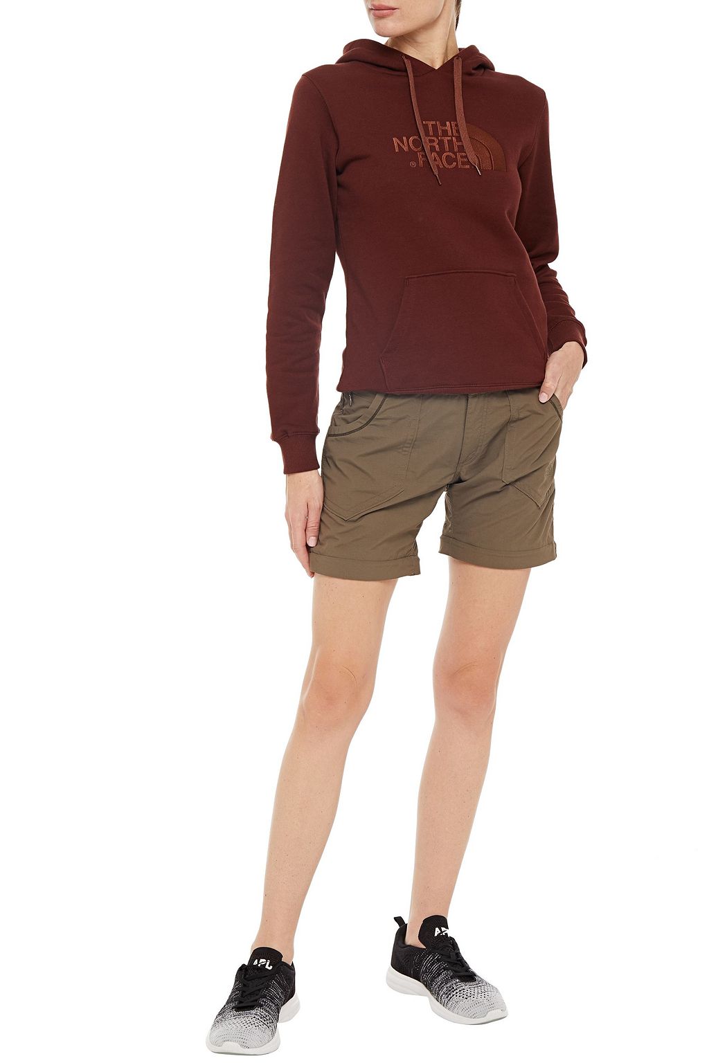 THE NORTH FACE Convertible embroidered shell bootcut pants
