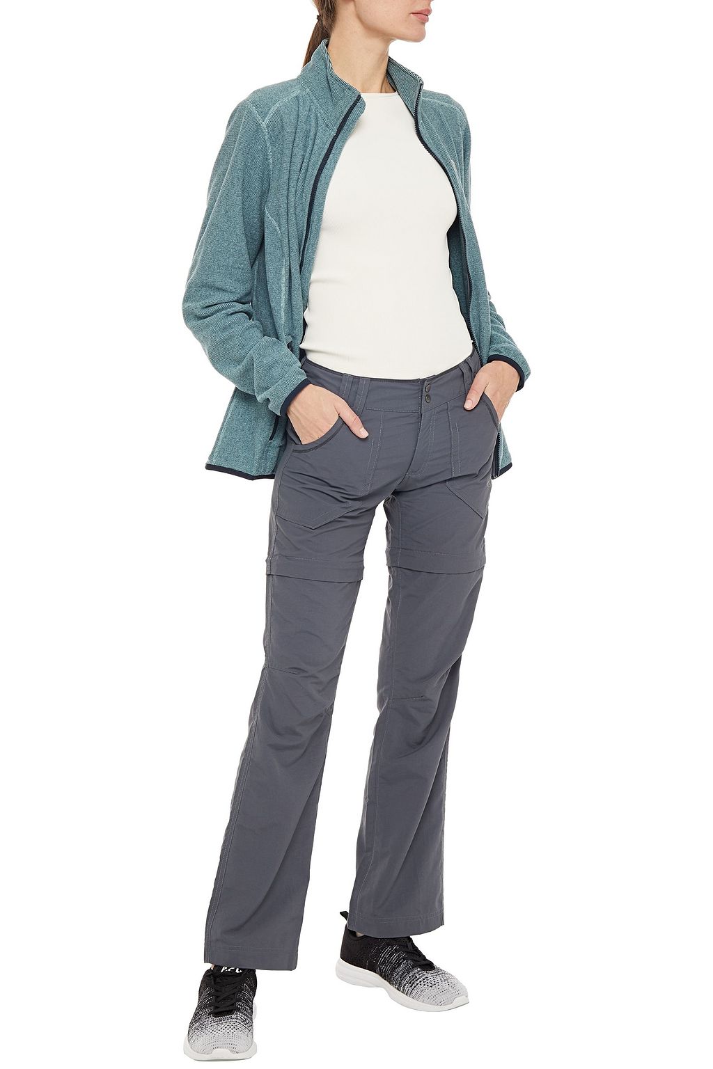 THE NORTH FACE Convertible embroidered shell bootcut pants