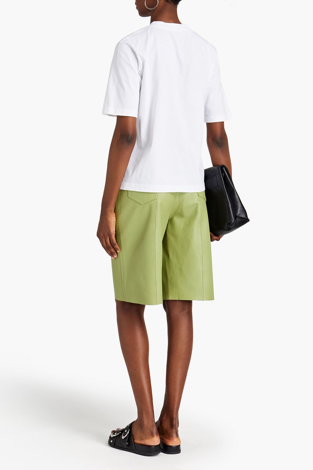 MARKUS LUPFER Nicola embroidered printed organic cotton-jersey T-shirt