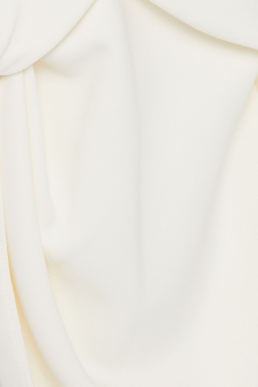 SAFIYAA Leticia twist-front crepe peplum top