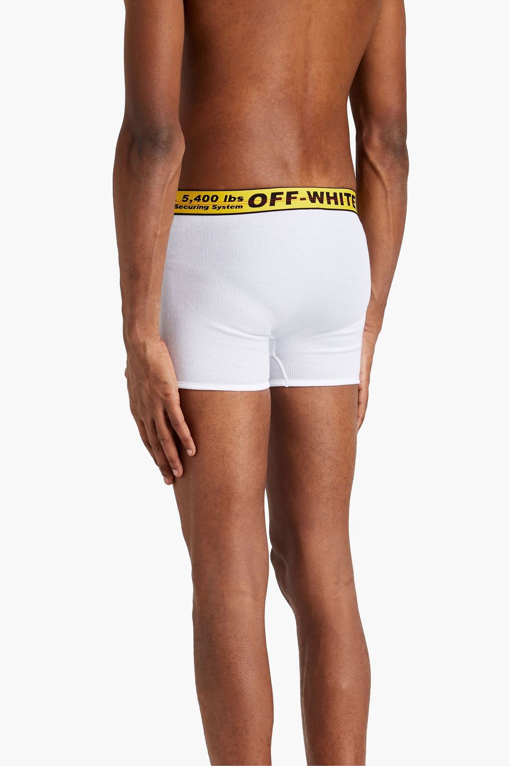 OFF-WHITE™ Monogram-trimmed ribbed stretch-cotton jersey boxer briefs