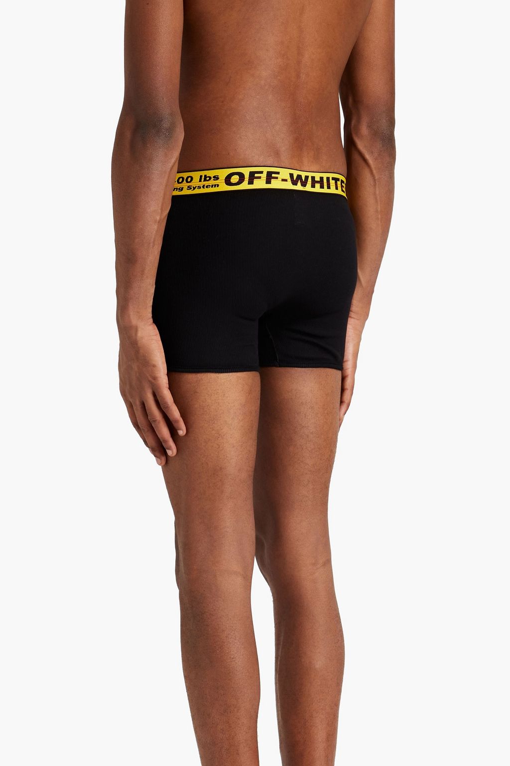 OFF-WHITE™ Monogram-trimmed ribbed stretch-cotton jersey boxer briefs