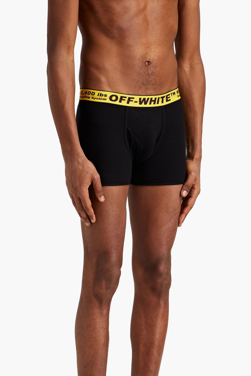 OFF-WHITE™ Monogram-trimmed ribbed stretch-cotton jersey boxer briefs