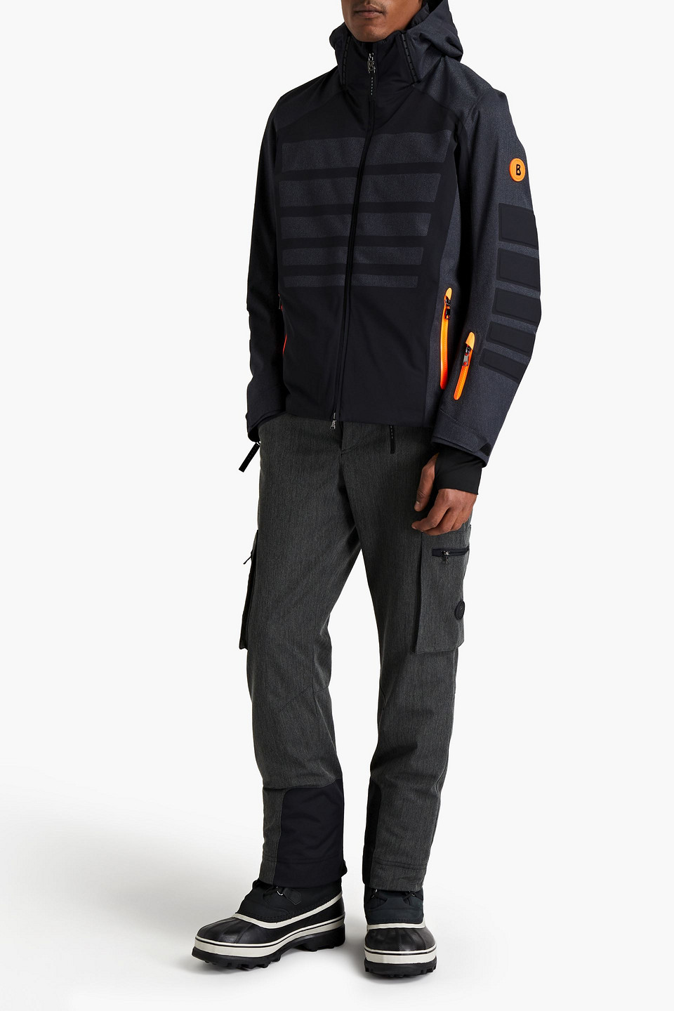 Bogner Logo-appliquéd Quilted Hooded Ski Jacket