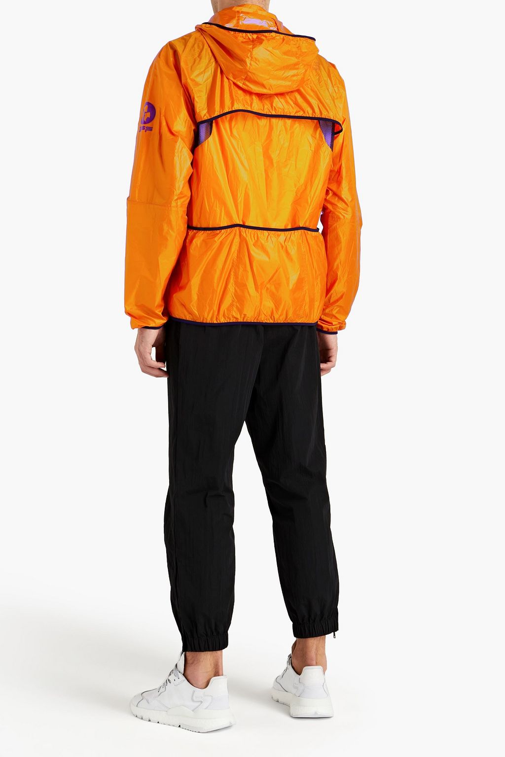 OFF-WHITE™ Convertible printed shell hooded jacket