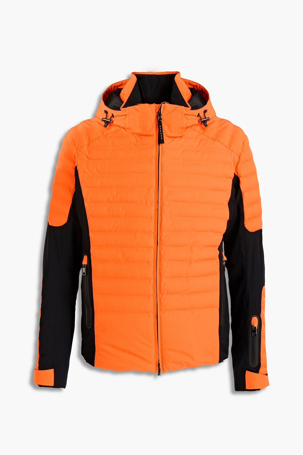 bright orange ski jacket